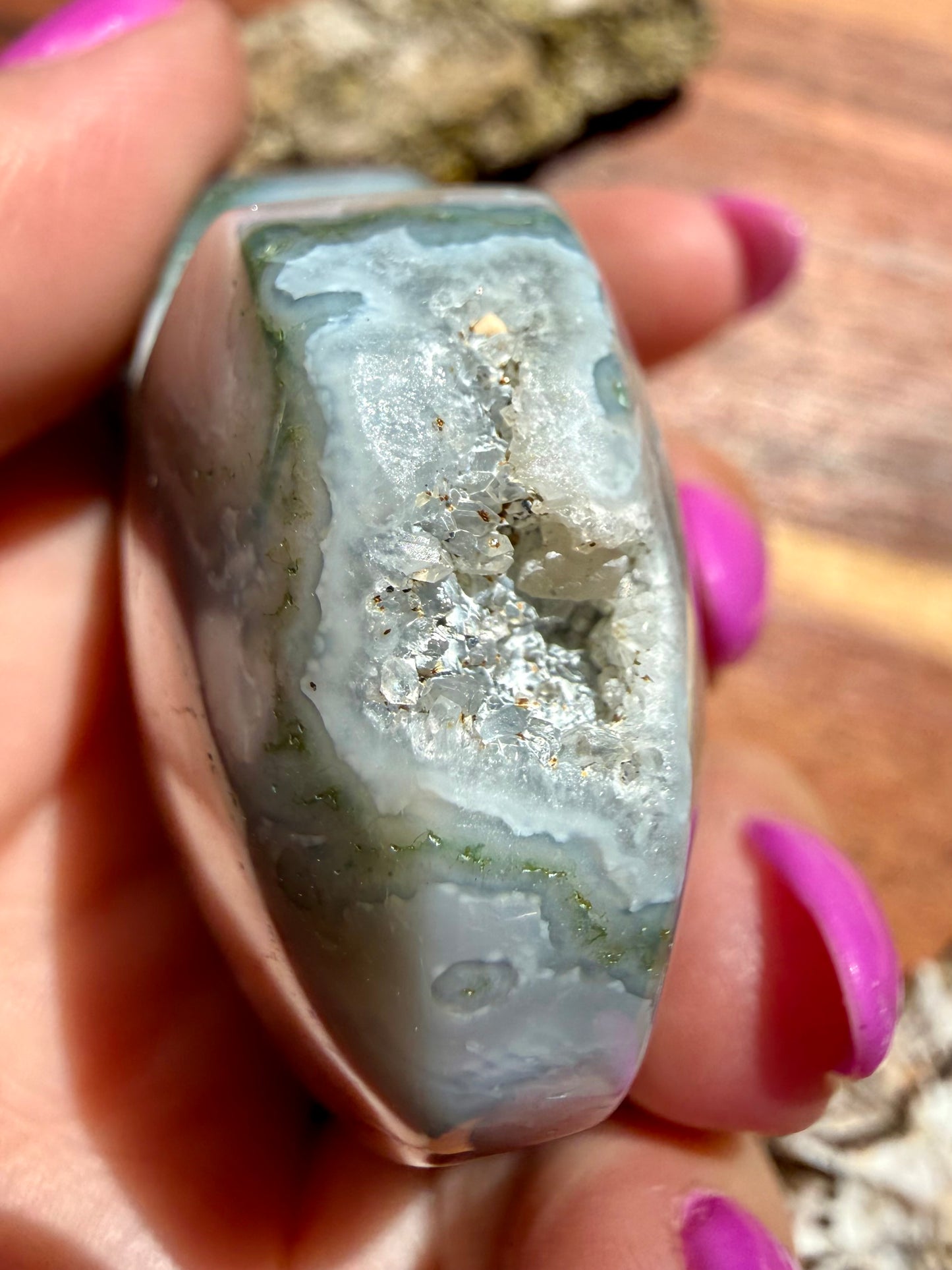 MOSS AGATE HEART