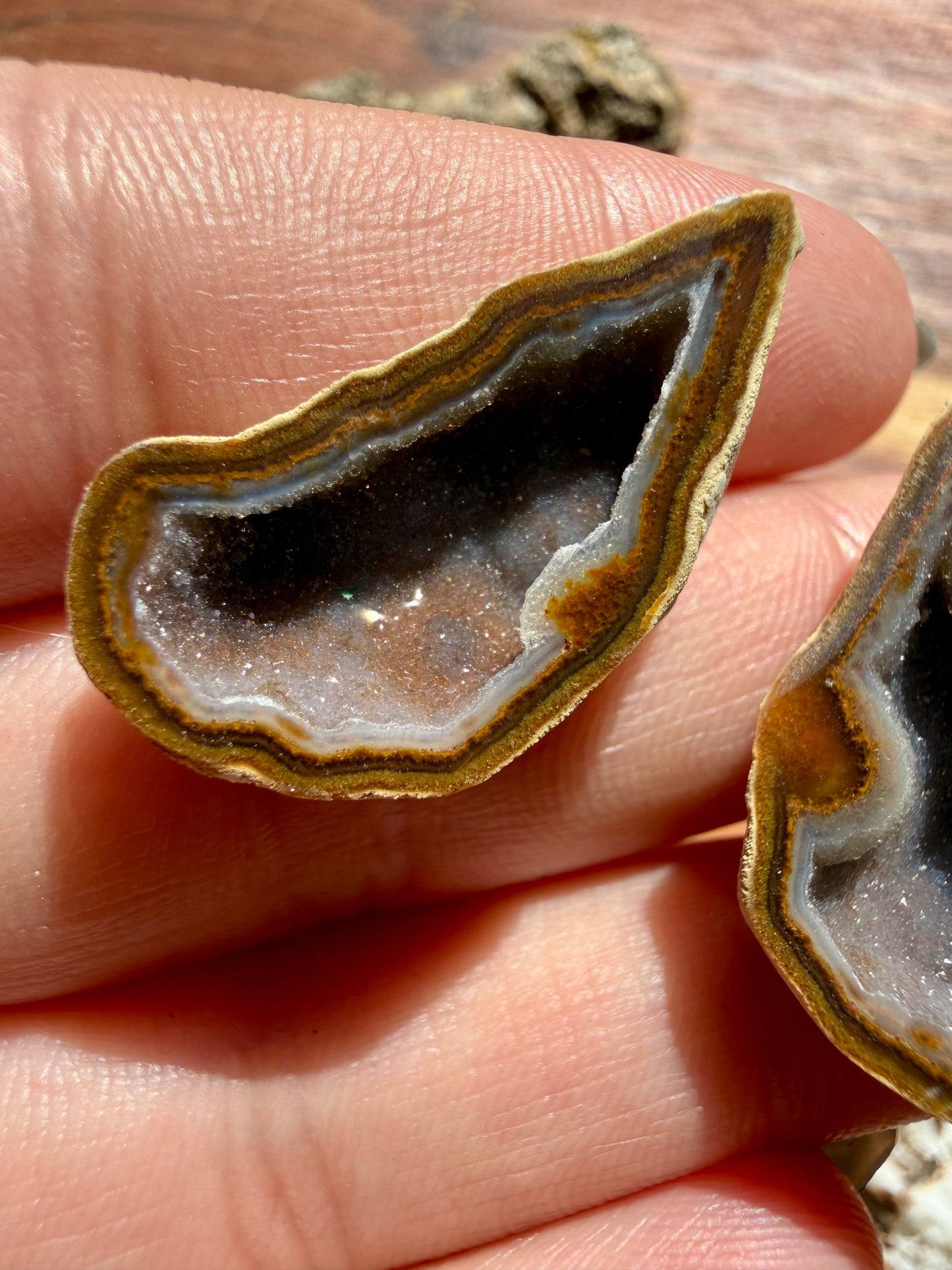 TOBASCO AGATE GEODE PAIR
