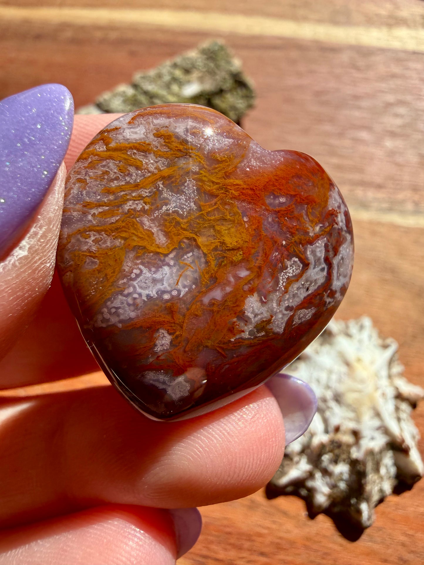 AGUA NUEVA AGATE MINI HEART