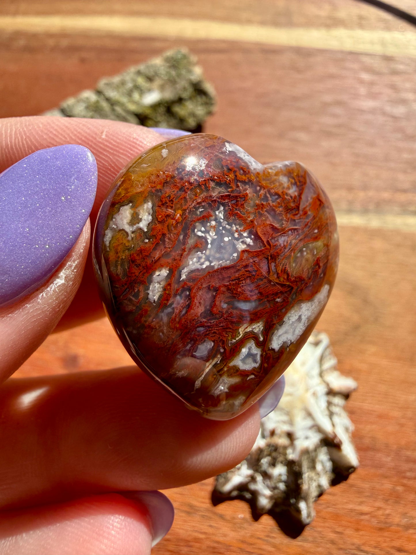 AGUA NUEVA AGATE MINI HEART