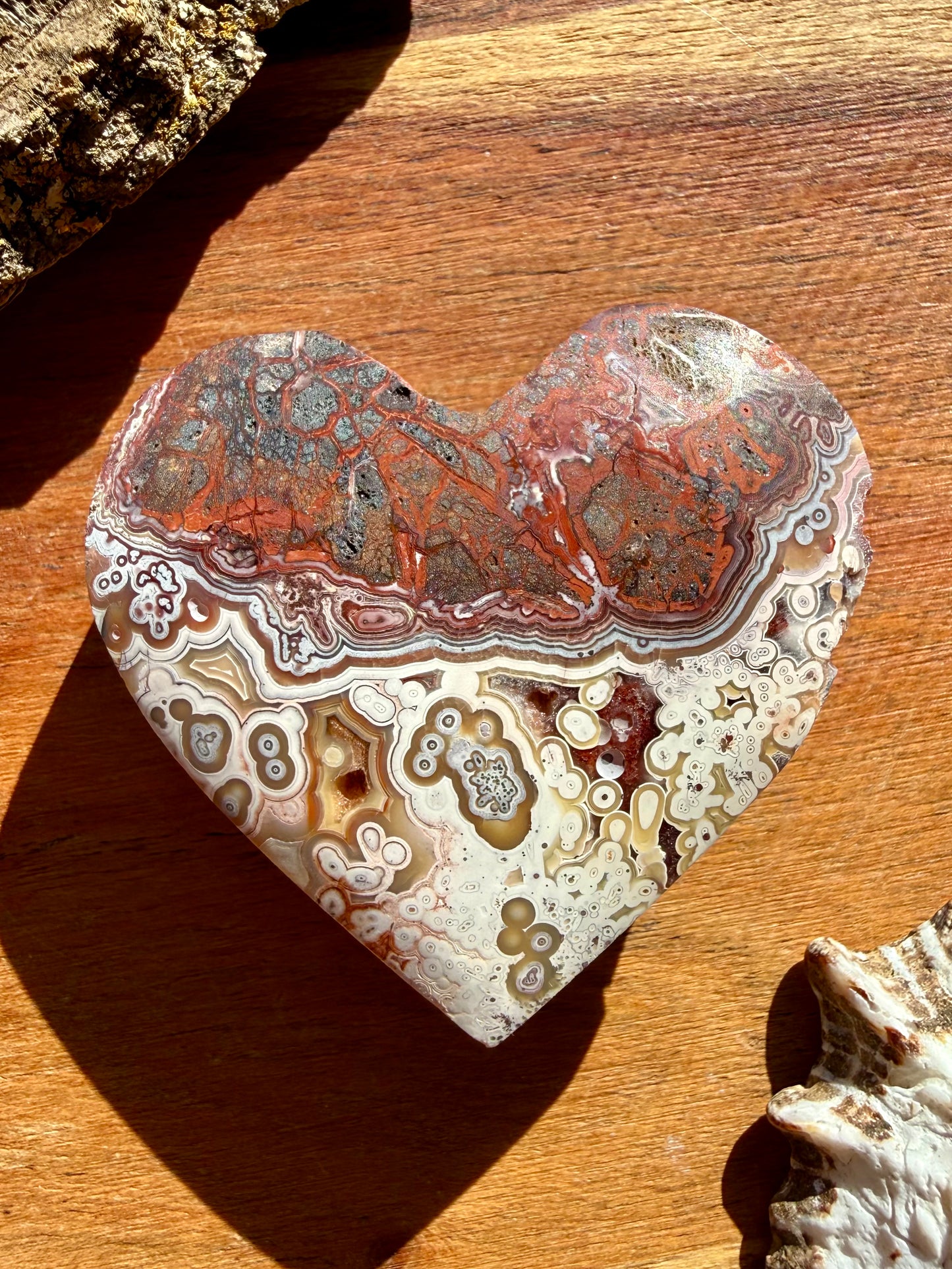 CRAZY LACE AGATE HEART