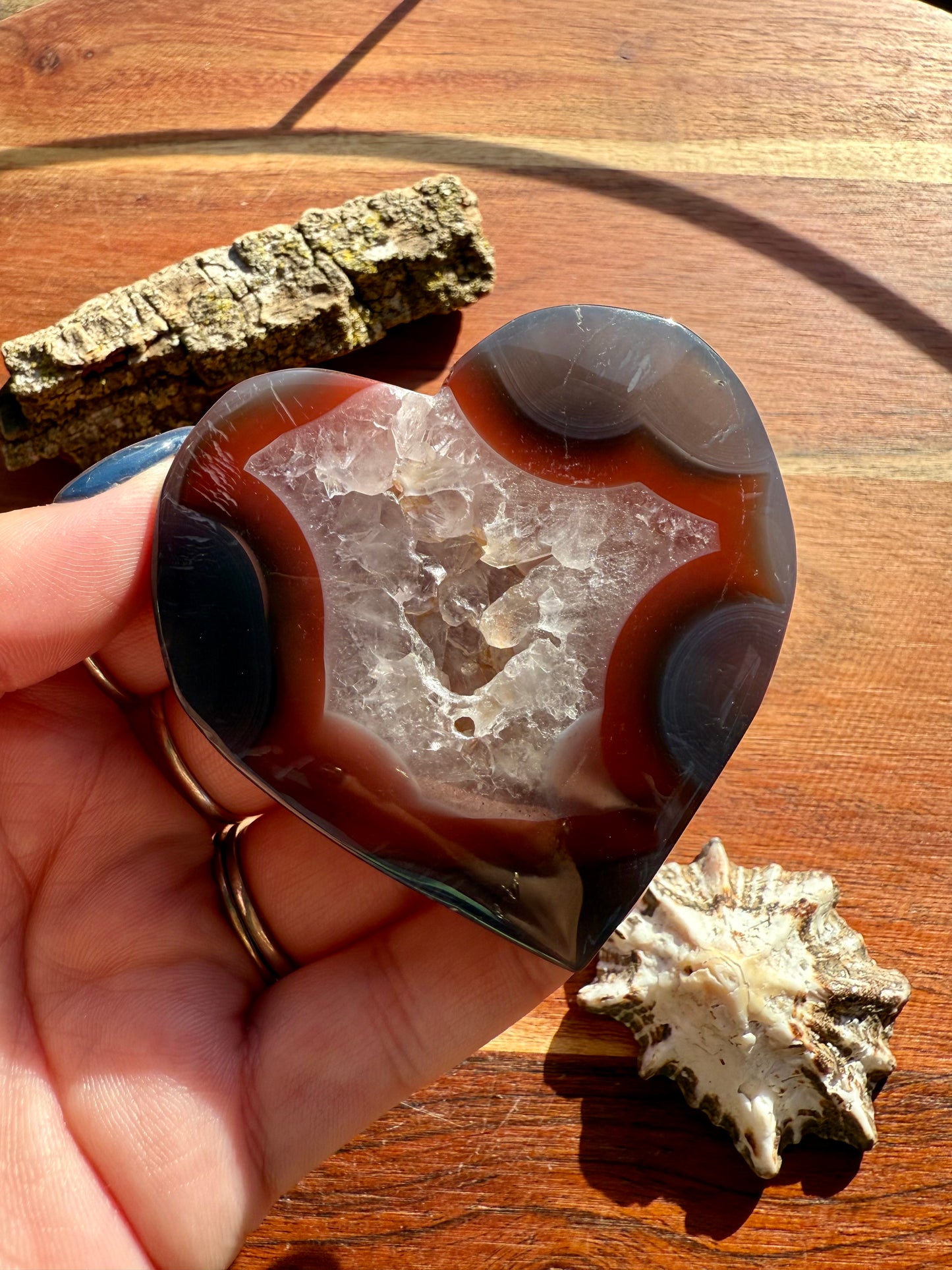 SWAZI AGATE HEART