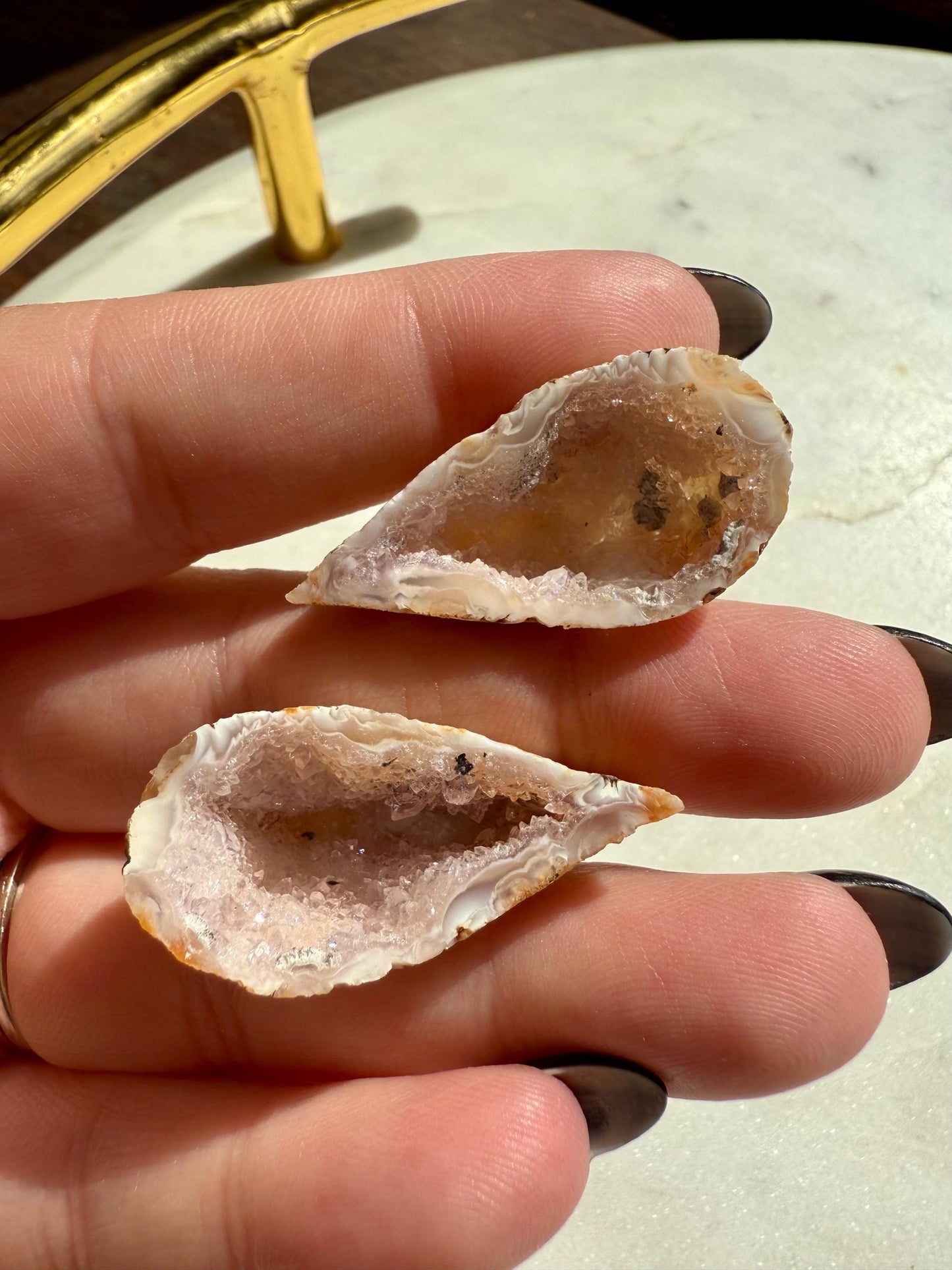 Mini Agate Geode || Druzy Crystal Geode || Mini Crystal || Gift for Crystal Lover