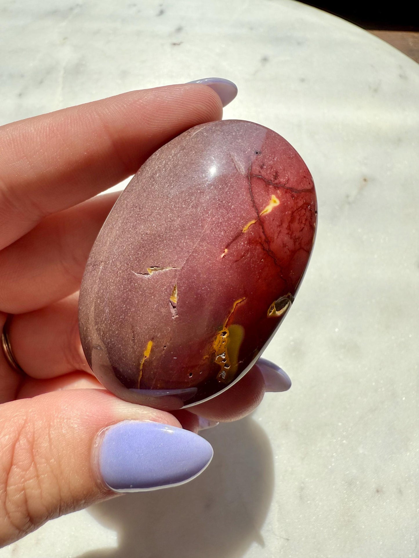 Mookaite Palm Stone || Mookaite Crystal Palm Stone || Gift for Crystal Lover || Grounding Crystal || Confidence Crystal || Crystal Gift