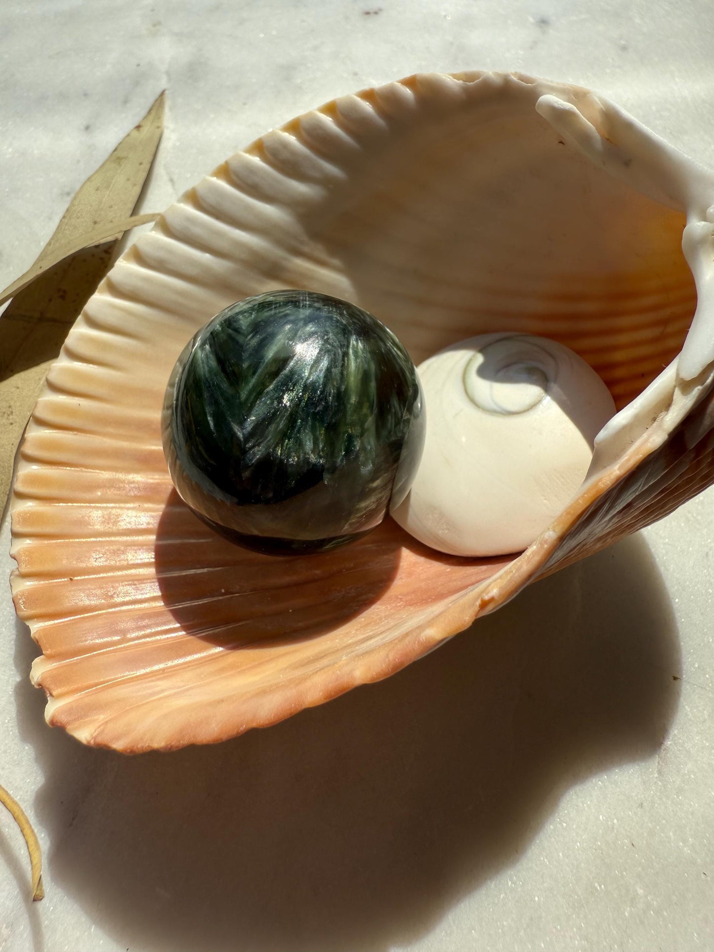 Small Seraphinite Sphere | Seraphinite | Small Crystal Sphere | Gift for Crystal Lover | Crystal Lover Gift | Self Love Crystal