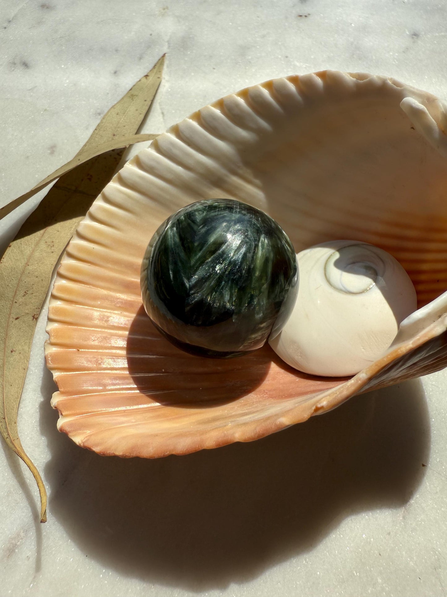 Small Seraphinite Sphere | Seraphinite | Small Crystal Sphere | Gift for Crystal Lover | Crystal Lover Gift | Self Love Crystal