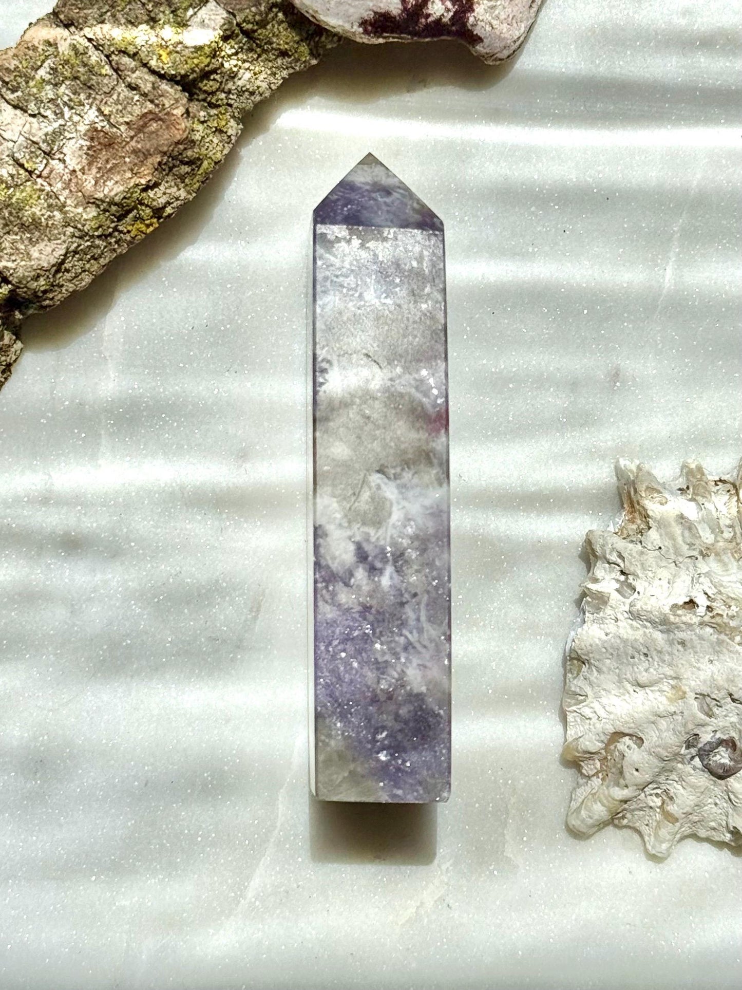 Unicorn Stone Tower | Unicorn Stone | Combo Mineral | Gift for Crystal Lover | Pink and Purple Crystal | Unique Crystal