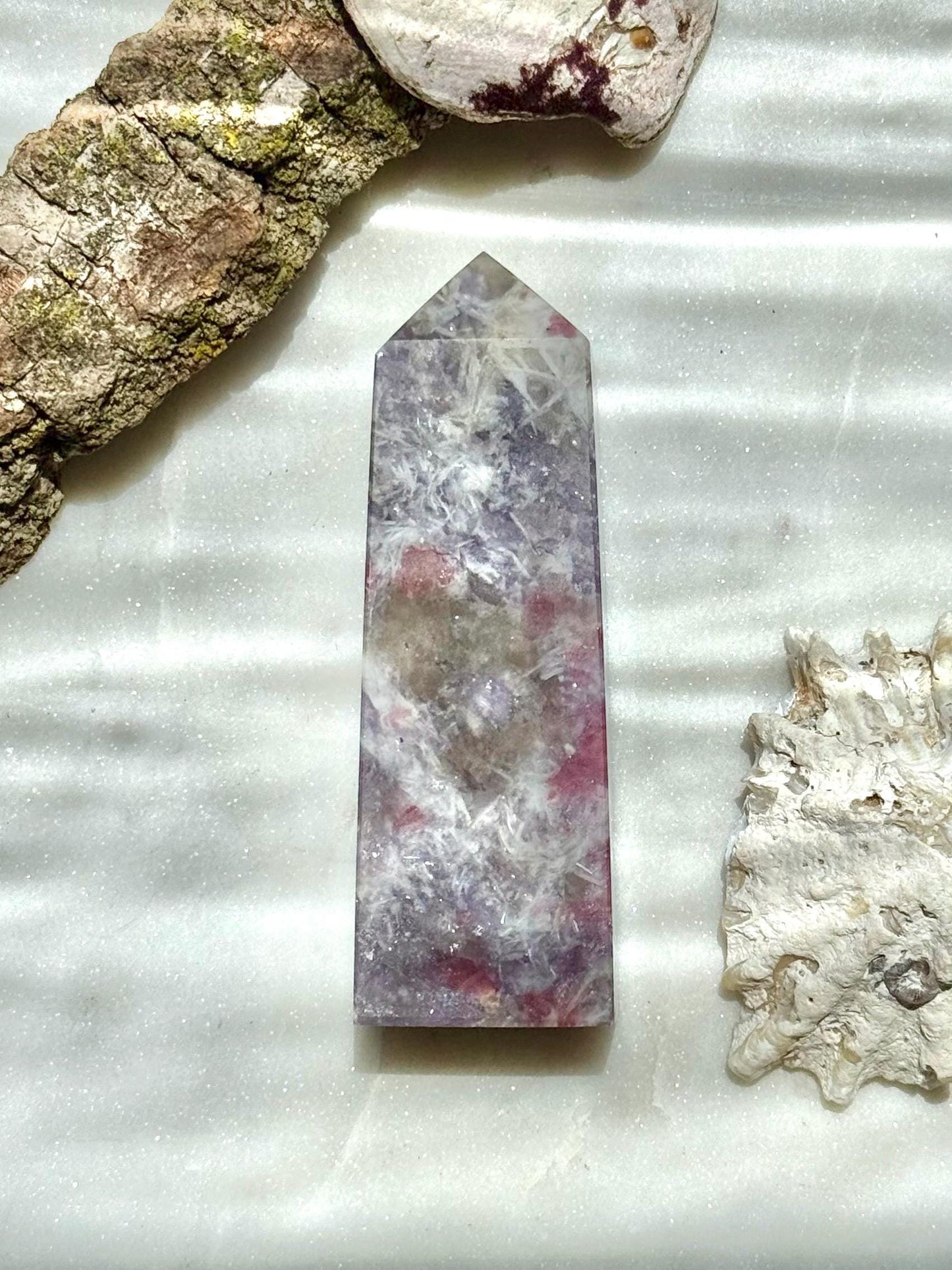 Unicorn Stone Tower | Unicorn Stone | Combo Mineral | Gift for Crystal Lover | Pink and Purple Crystal | Unique Crystal