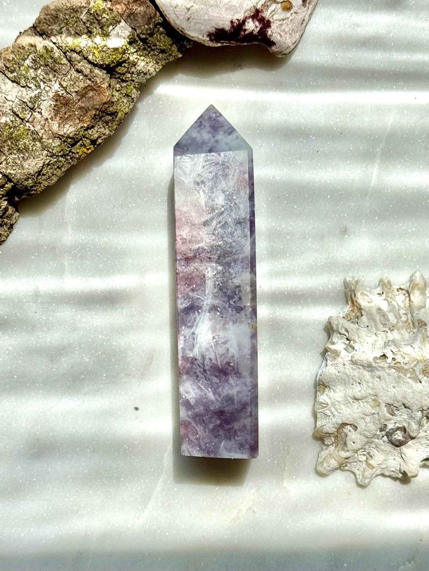 Unicorn Stone Tower | Unicorn Stone | Combo Mineral | Gift for Crystal Lover | Pink and Purple Crystal | Unique Crystal