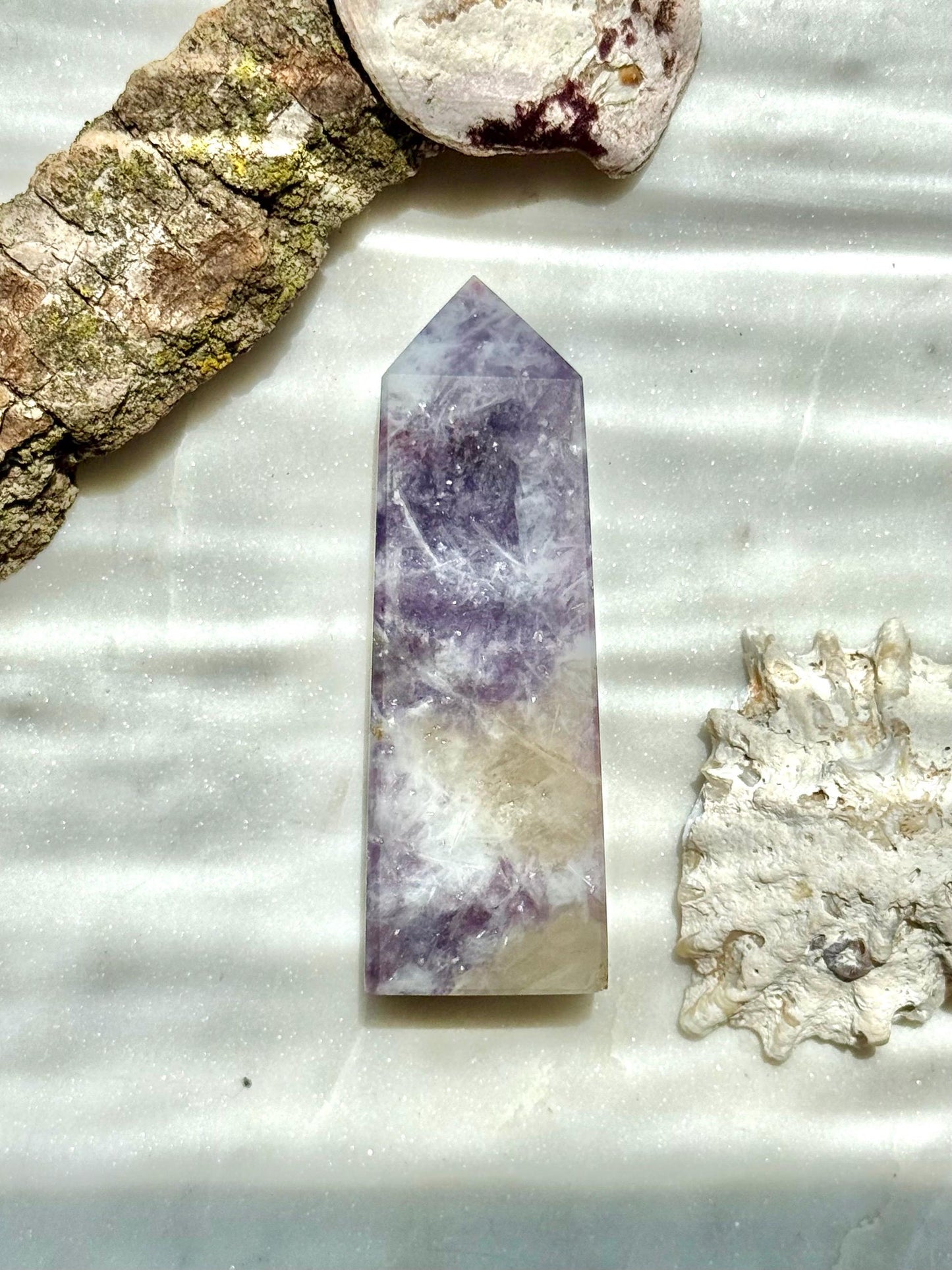 Unicorn Stone Tower | Unicorn Stone | Combo Mineral | Gift for Crystal Lover | Pink and Purple Crystal | Unique Crystal