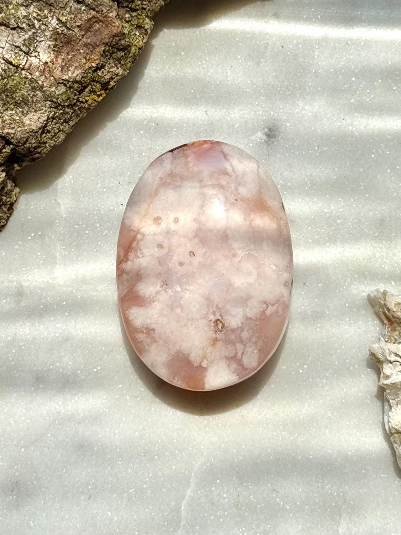 Carnelian Flower Agate Palm Stone | Carnelian Flower Agate | Gift for Crystal Lover | Creativity Crystal | Motivational Crystal