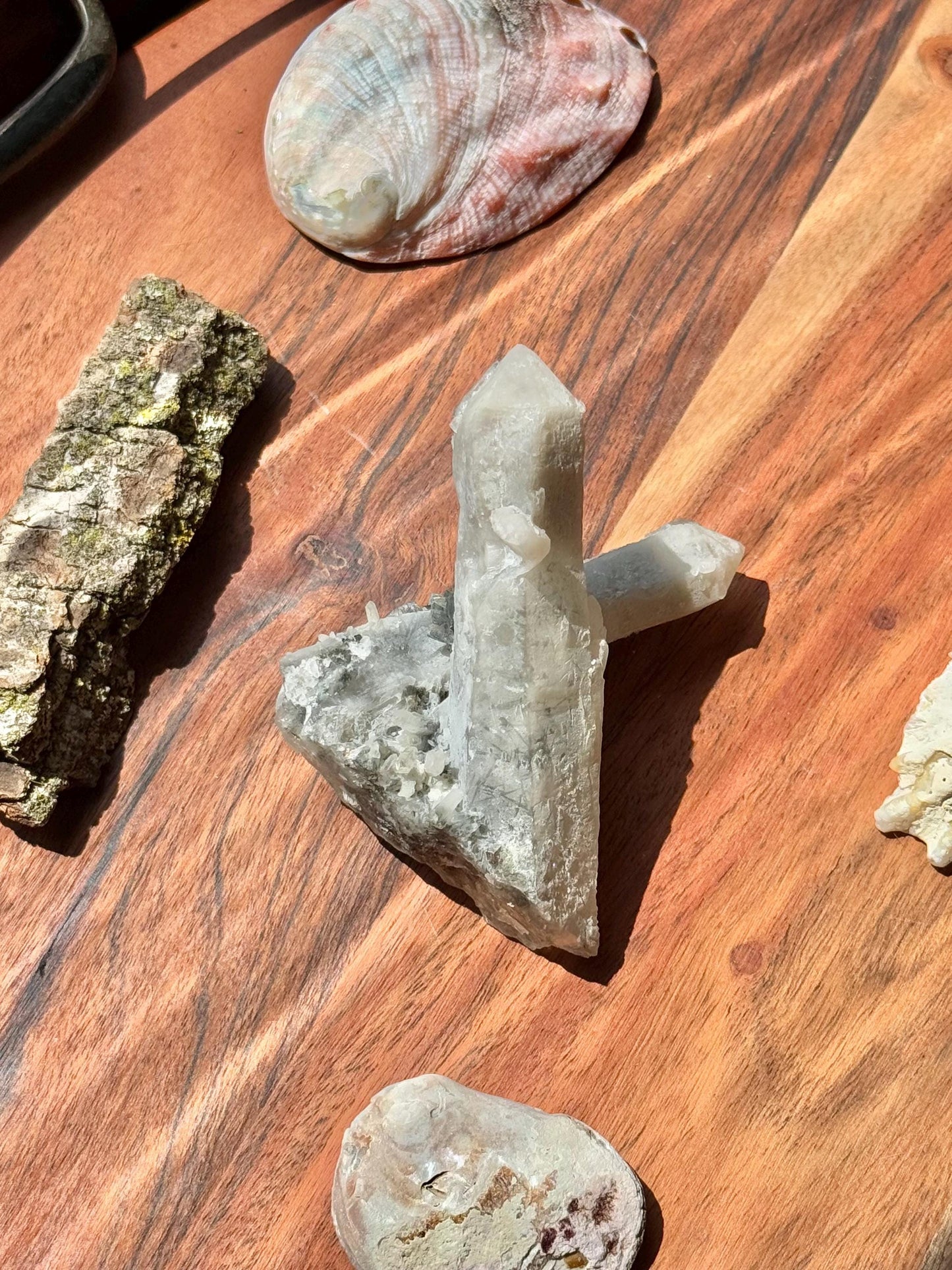 High Quality Calcite Covered Quartz with Pyrite from Mongolia || Calcite || Quartz || Pyrite || Raw Crystal Cluster || Combo Mineral