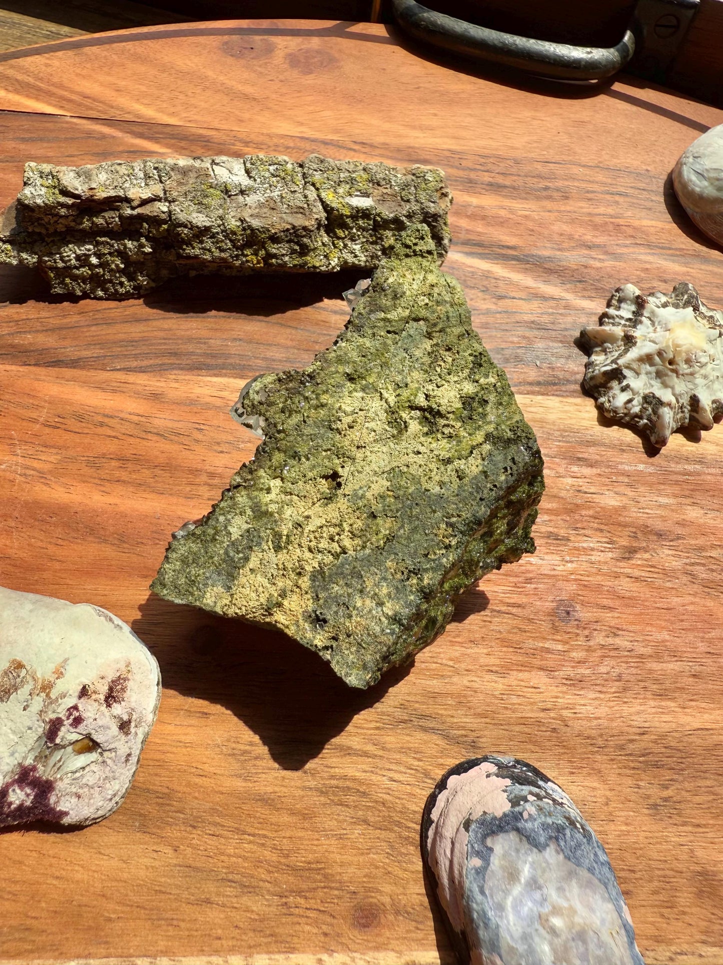 High Quality Epidote and Quartz Free Form || Epidote and Quartz || Forest Fairy Quartz || Raw Crystal || Sparkly Crystal