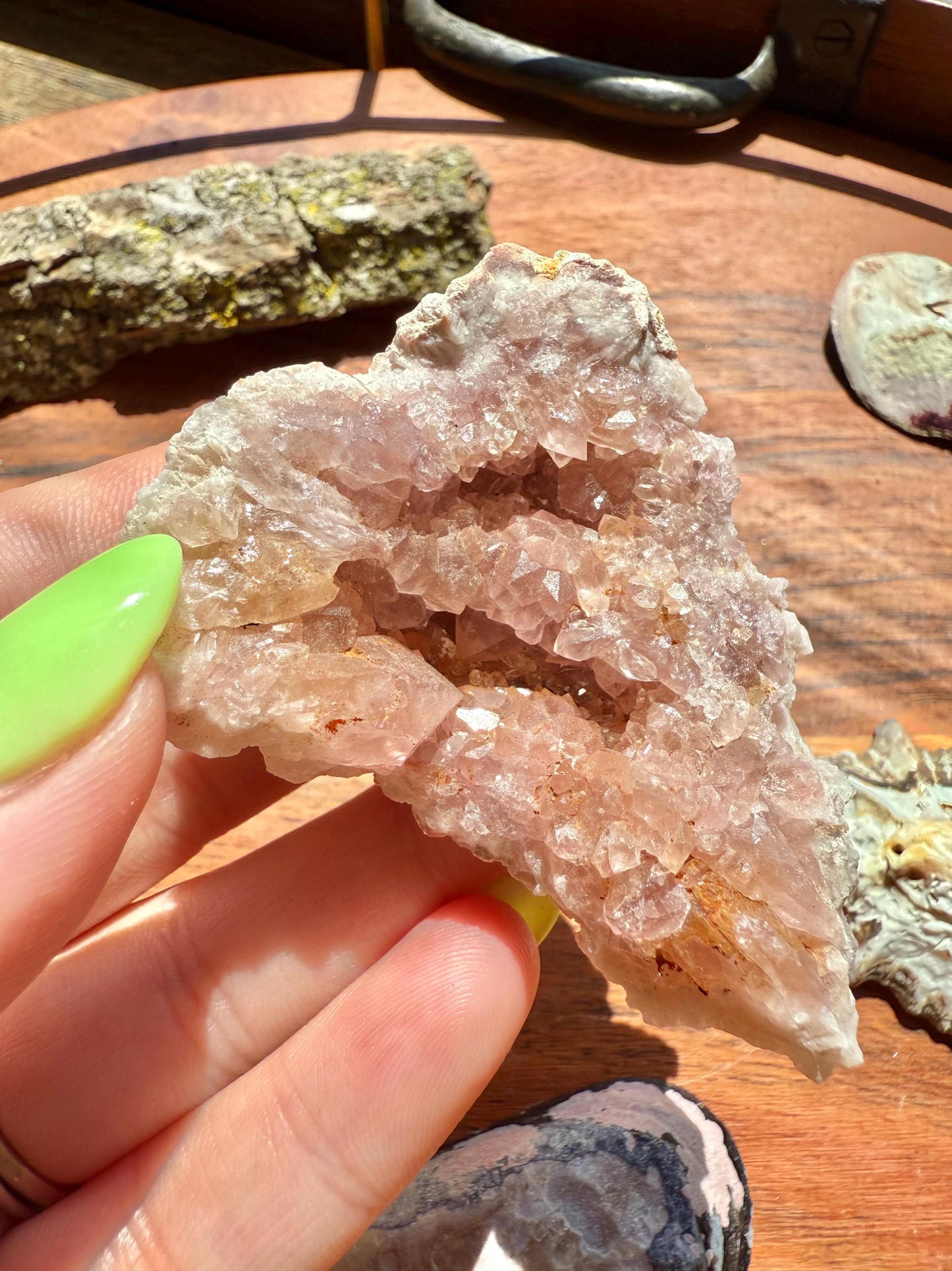 Pink Amethyst Cluster || Pink Amethyst Geode || Pink Amethyst || Raw Crystal Cluster || Crystal Geode || Pink Crystal || Crystal Lover Gift
