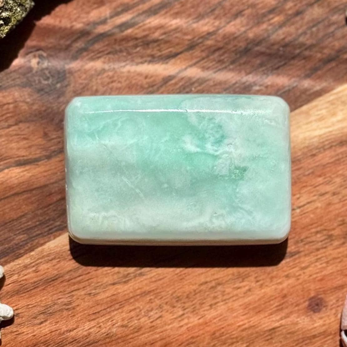 Caribbean Calcite Palm Stone || Caribbean Calcite Rectangle || Soap Shaped Caribbean Calcite || Crystal Gift || Caribbean Calcite