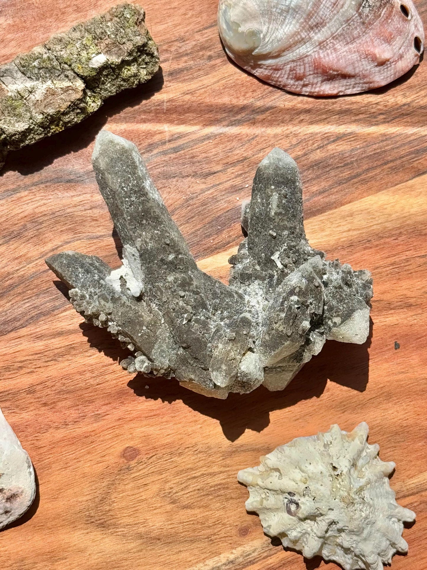 High Quality Calcite Covered Quartz with Pyrite from Mongolia || Calcite || Quartz || Pyrite || Raw Crystal Cluster || Combo Mineral