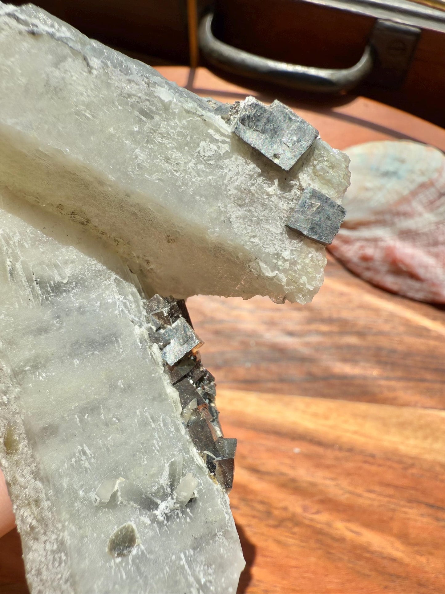 High Quality Calcite Covered Quartz with Pyrite from Mongolia || Calcite || Quartz || Pyrite || Raw Crystal Cluster || Combo Mineral