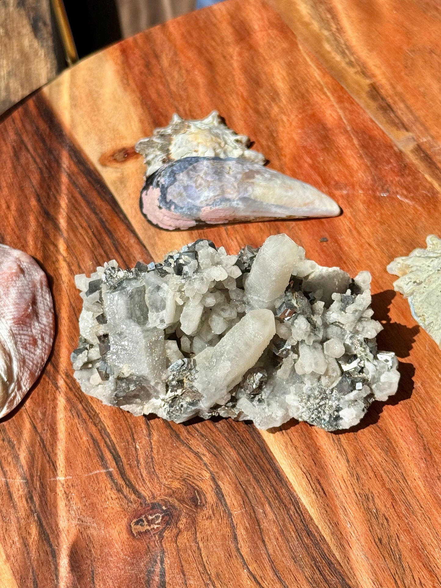 High Quality Calcite Covered Quartz with Pyrite from Mongolia || Calcite || Quartz || Pyrite || Raw Crystal Cluster || Combo Mineral
