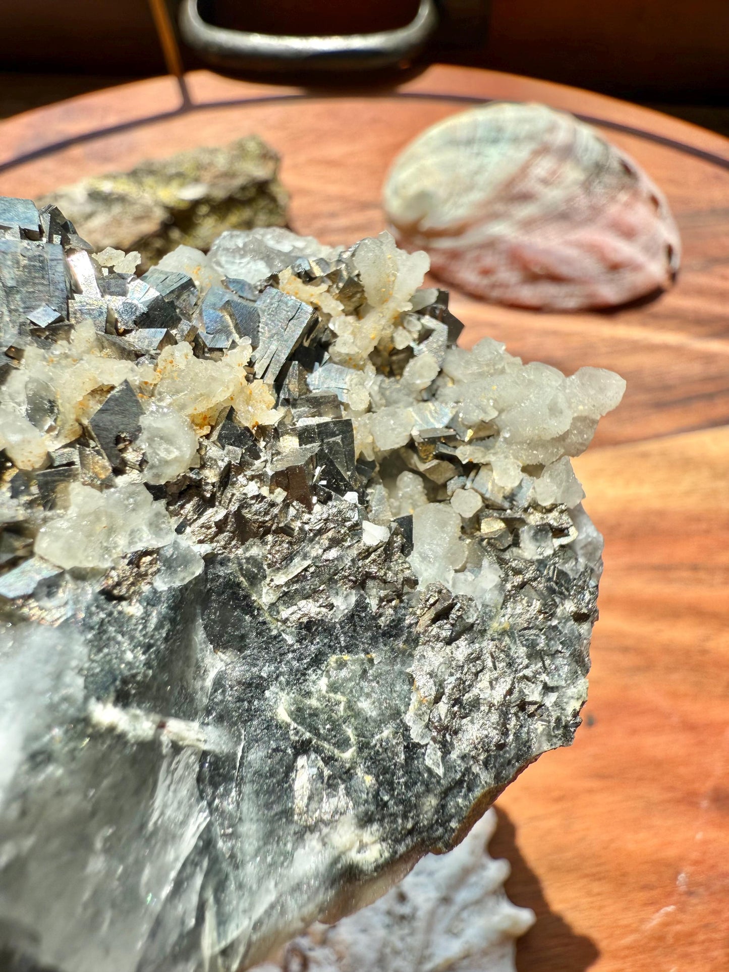High Quality Calcite Covered Quartz with Pyrite from Mongolia || Calcite || Quartz || Pyrite || Raw Crystal Cluster || Combo Mineral
