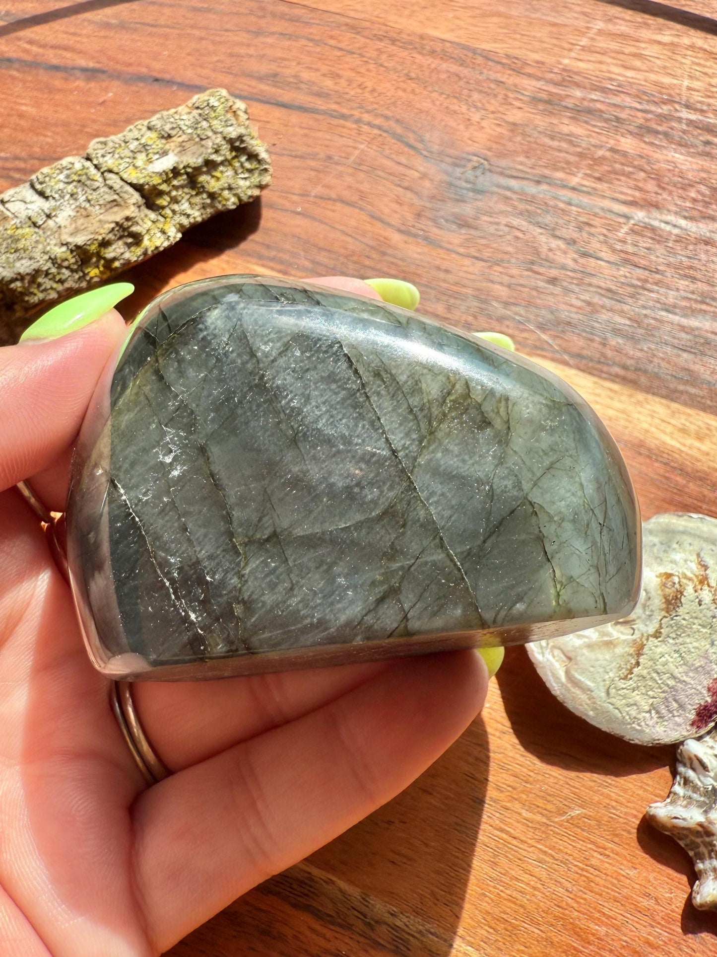 Rainbow Flash Labradorite Freeform