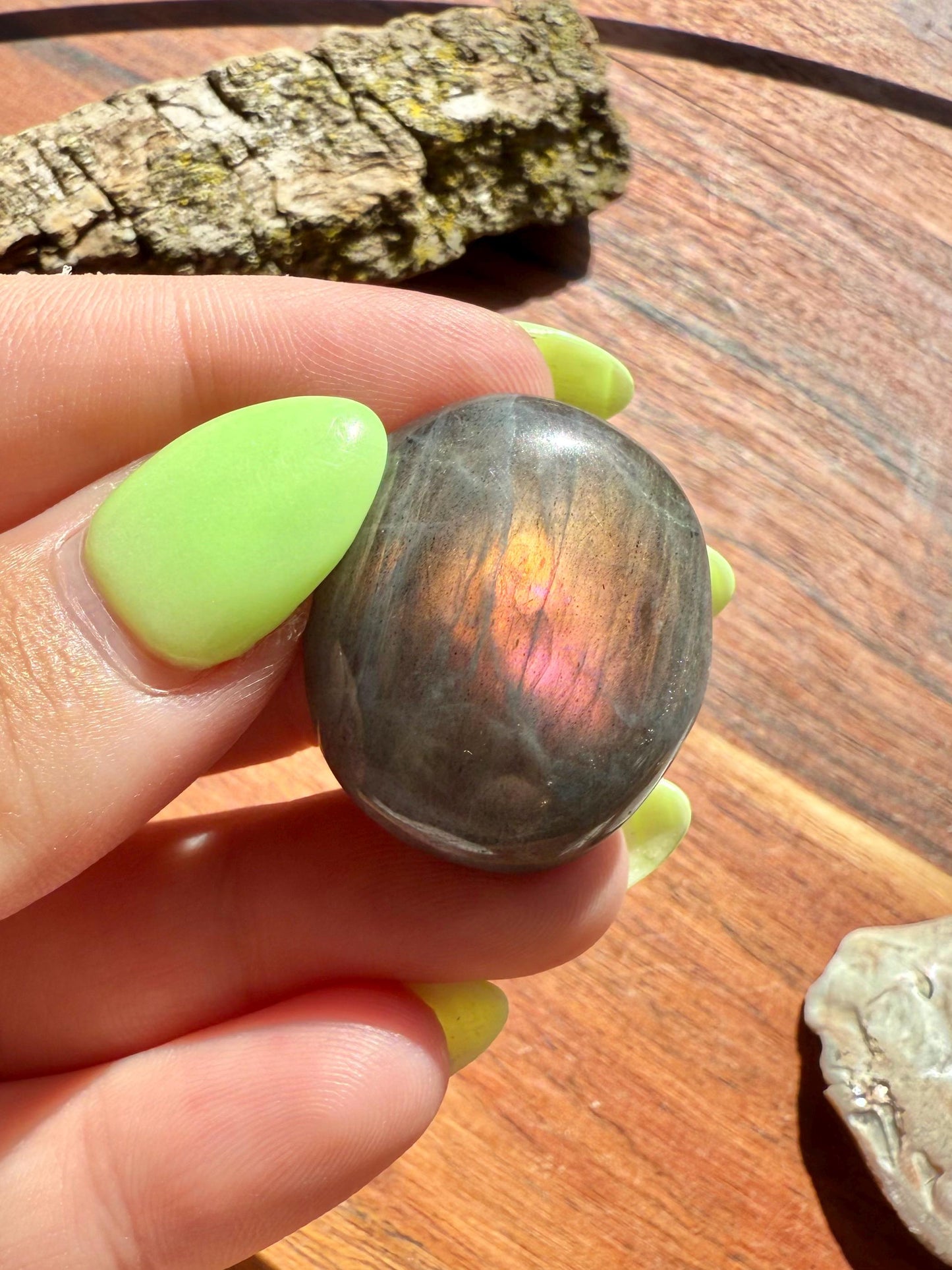 Sunset Flash Labradorite Cabochon
