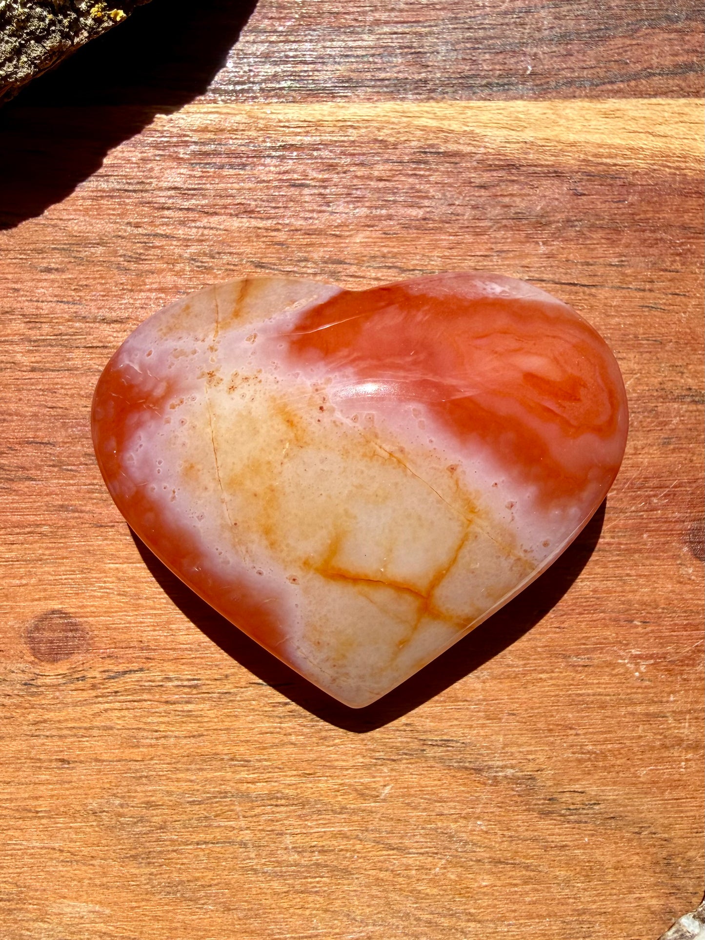DRUZY CARNELIAN HEART