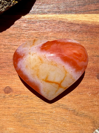 DRUZY CARNELIAN HEART