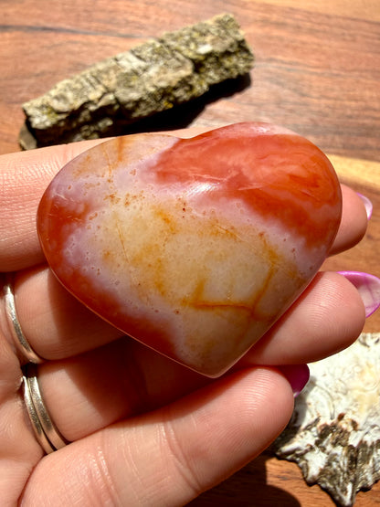 DRUZY CARNELIAN HEART