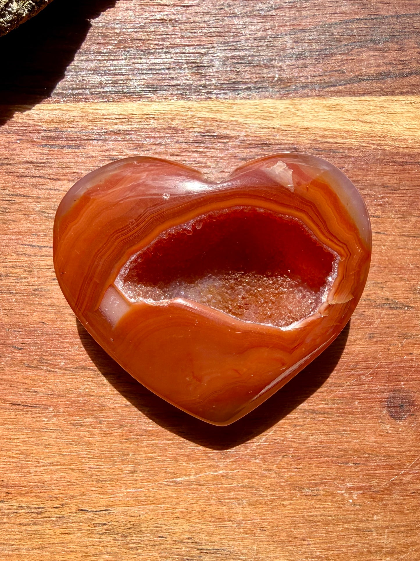 DRUZY CARNELIAN HEART