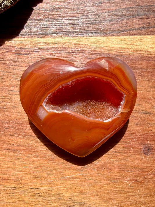 DRUZY CARNELIAN HEART