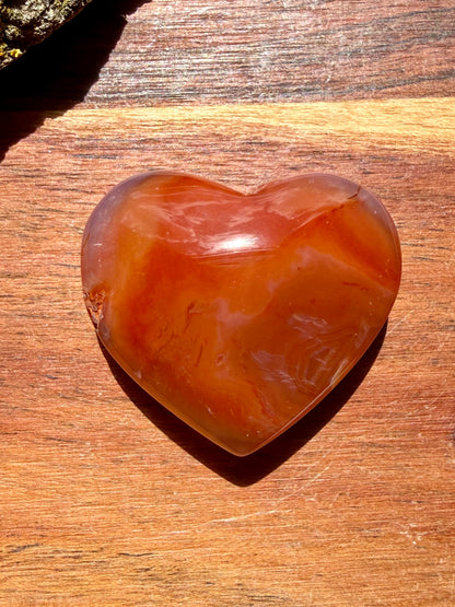 DRUZY CARNELIAN HEART