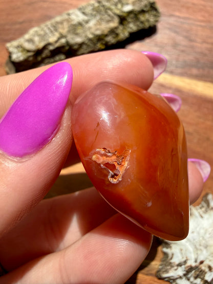 DRUZY CARNELIAN HEART