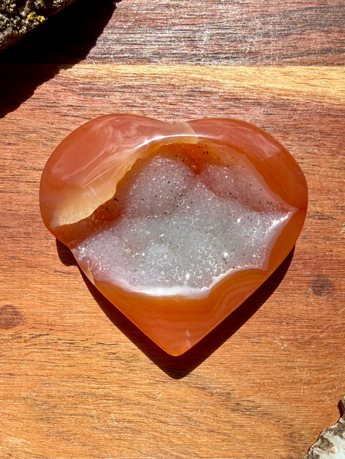DRUZY CARNELIAN HEART