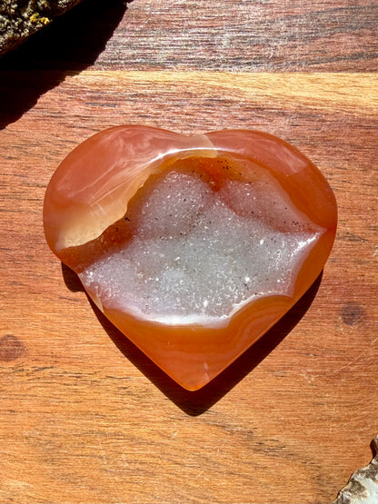 DRUZY CARNELIAN HEART