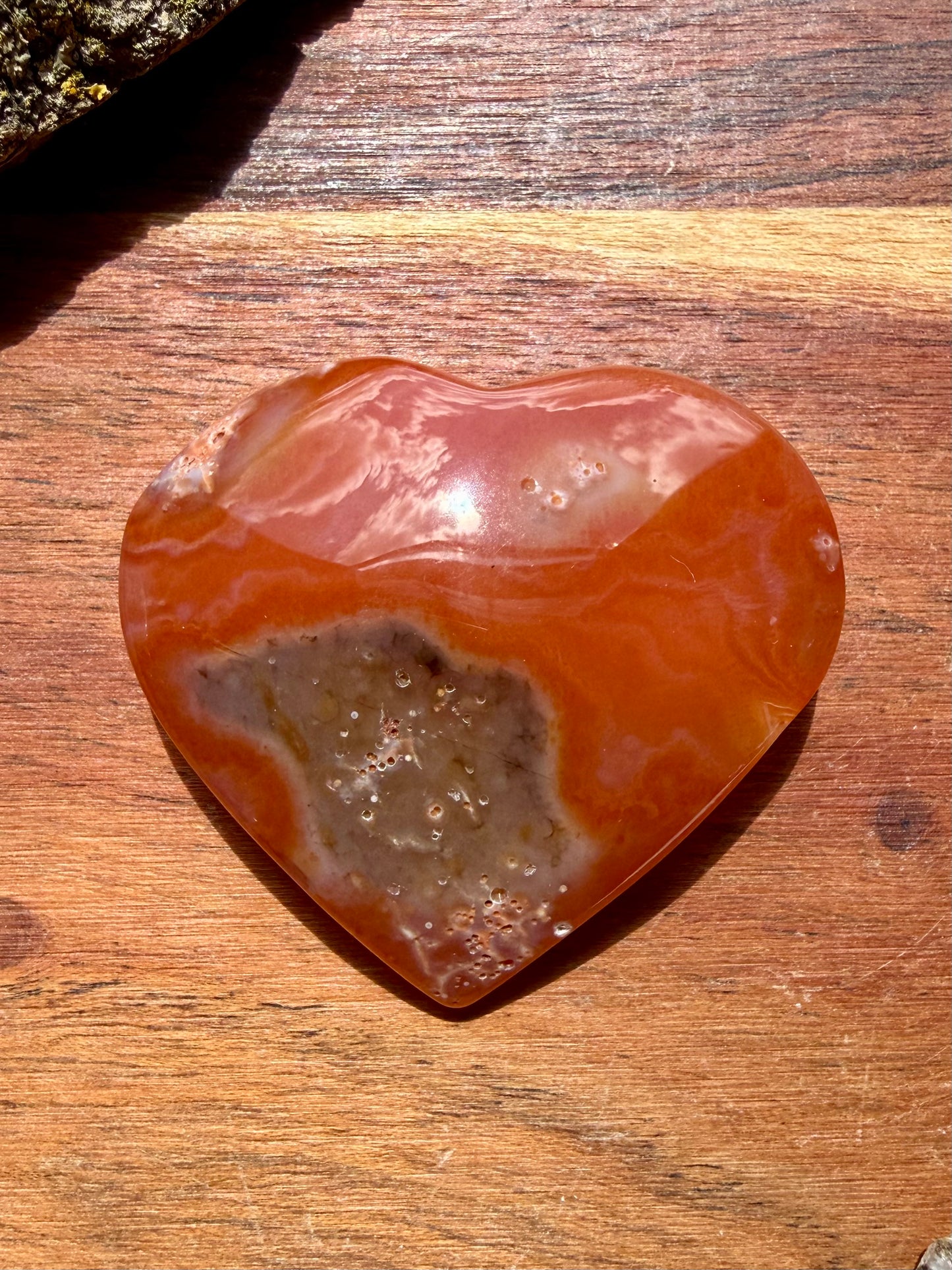 DRUZY CARNELIAN HEART