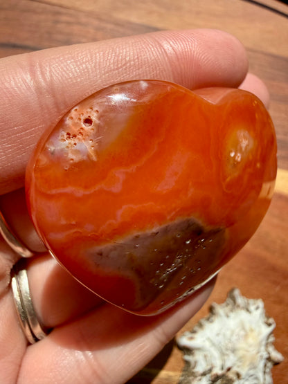 DRUZY CARNELIAN HEART