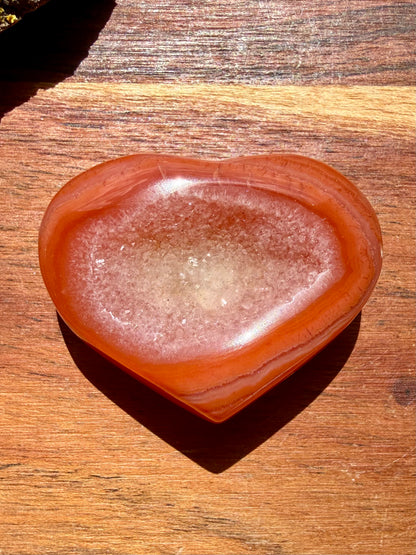 DRUZY CARNELIAN HEART