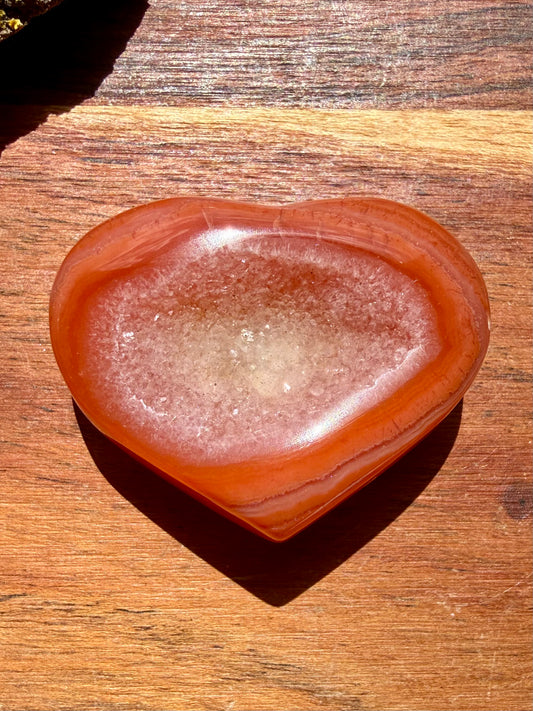 DRUZY CARNELIAN HEART