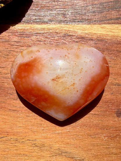 DRUZY CARNELIAN HEART