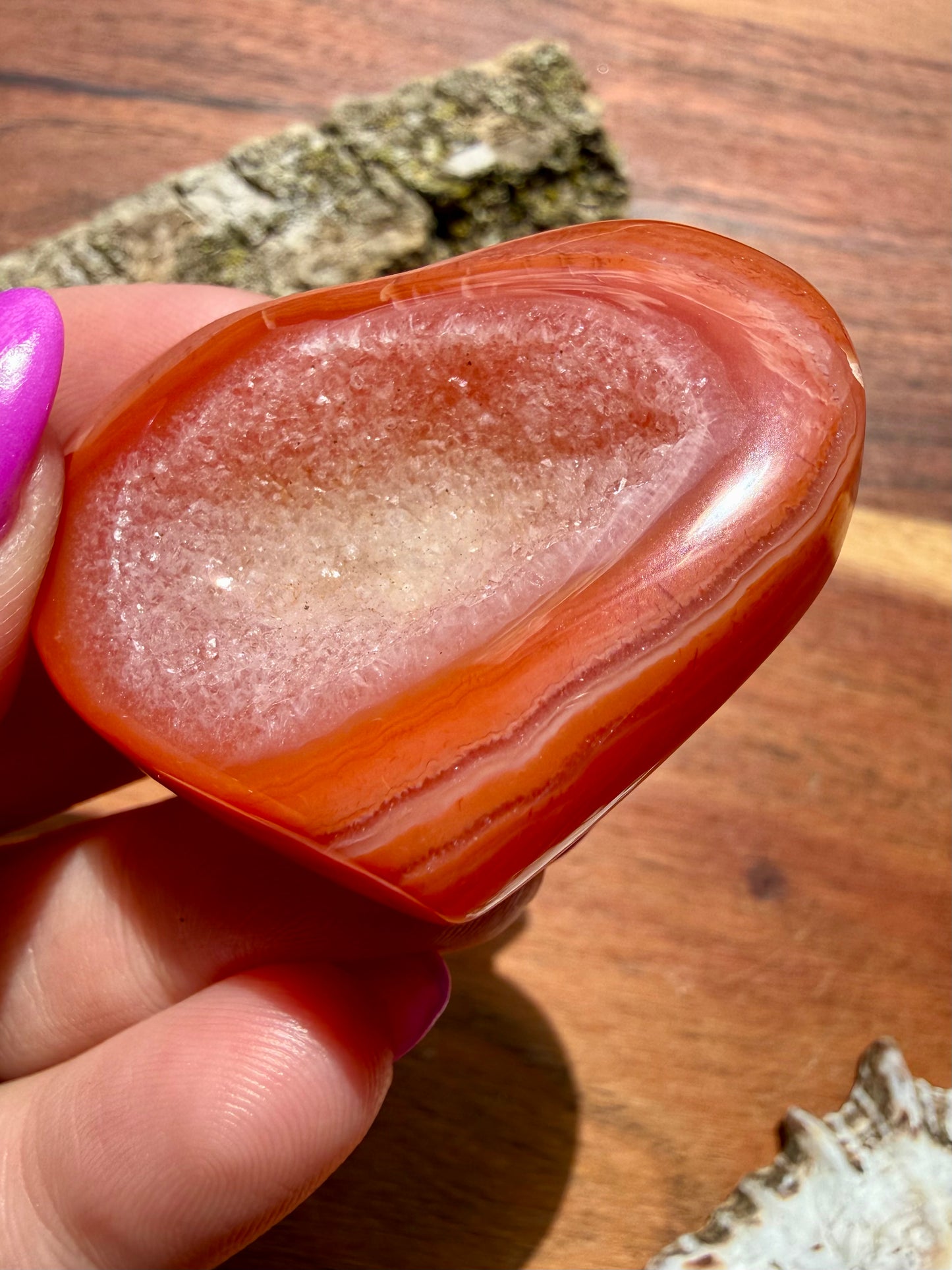 DRUZY CARNELIAN HEART