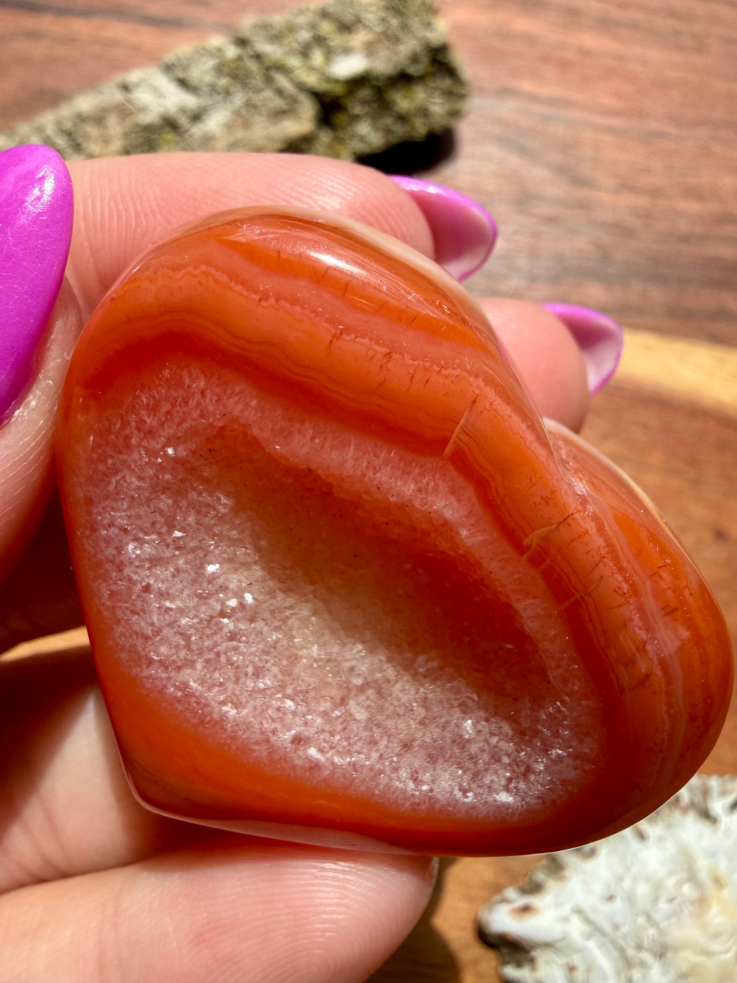 DRUZY CARNELIAN HEART
