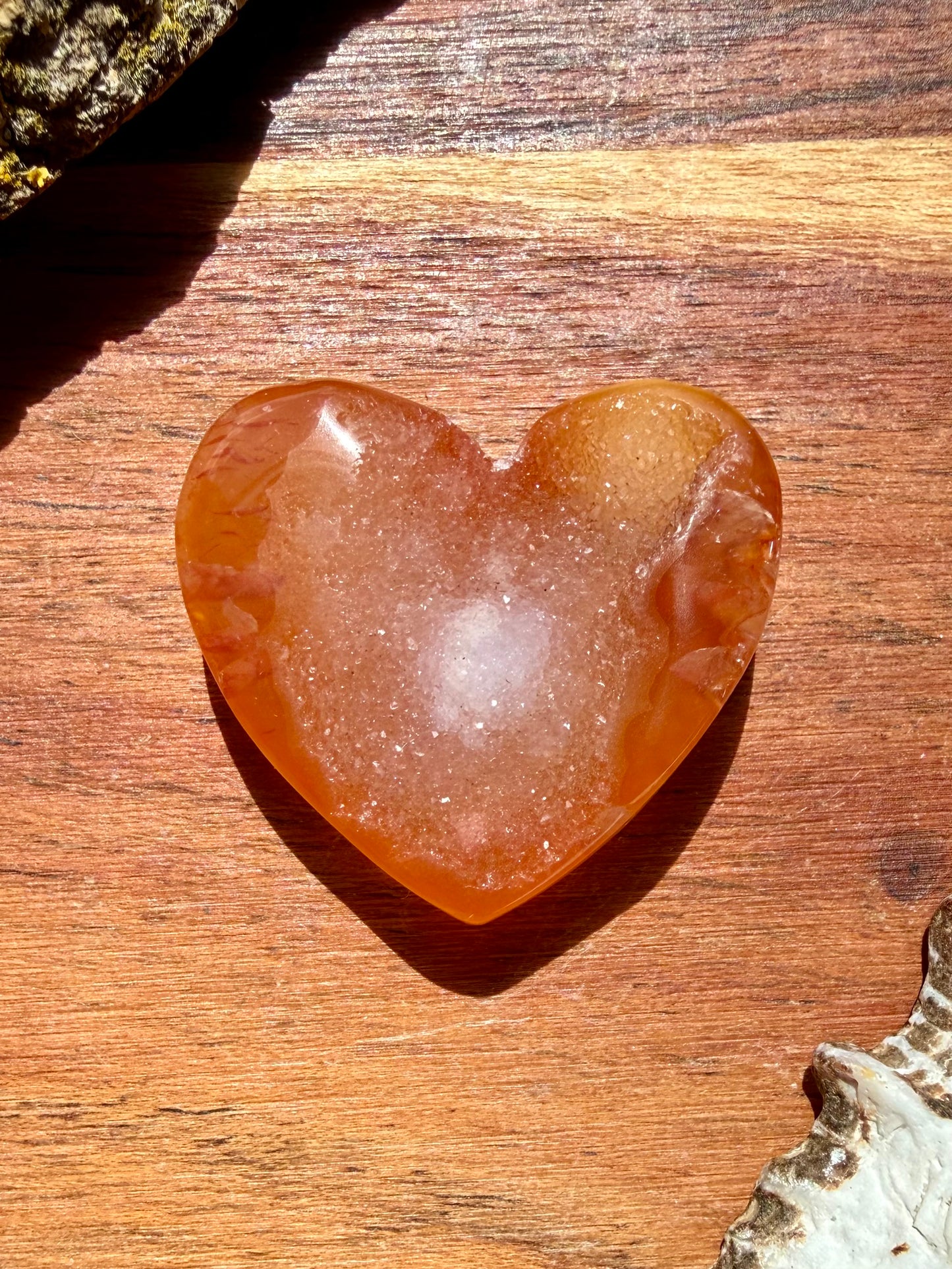DRUZY CARNELIAN HEART