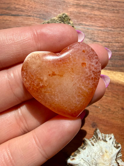 DRUZY CARNELIAN HEART