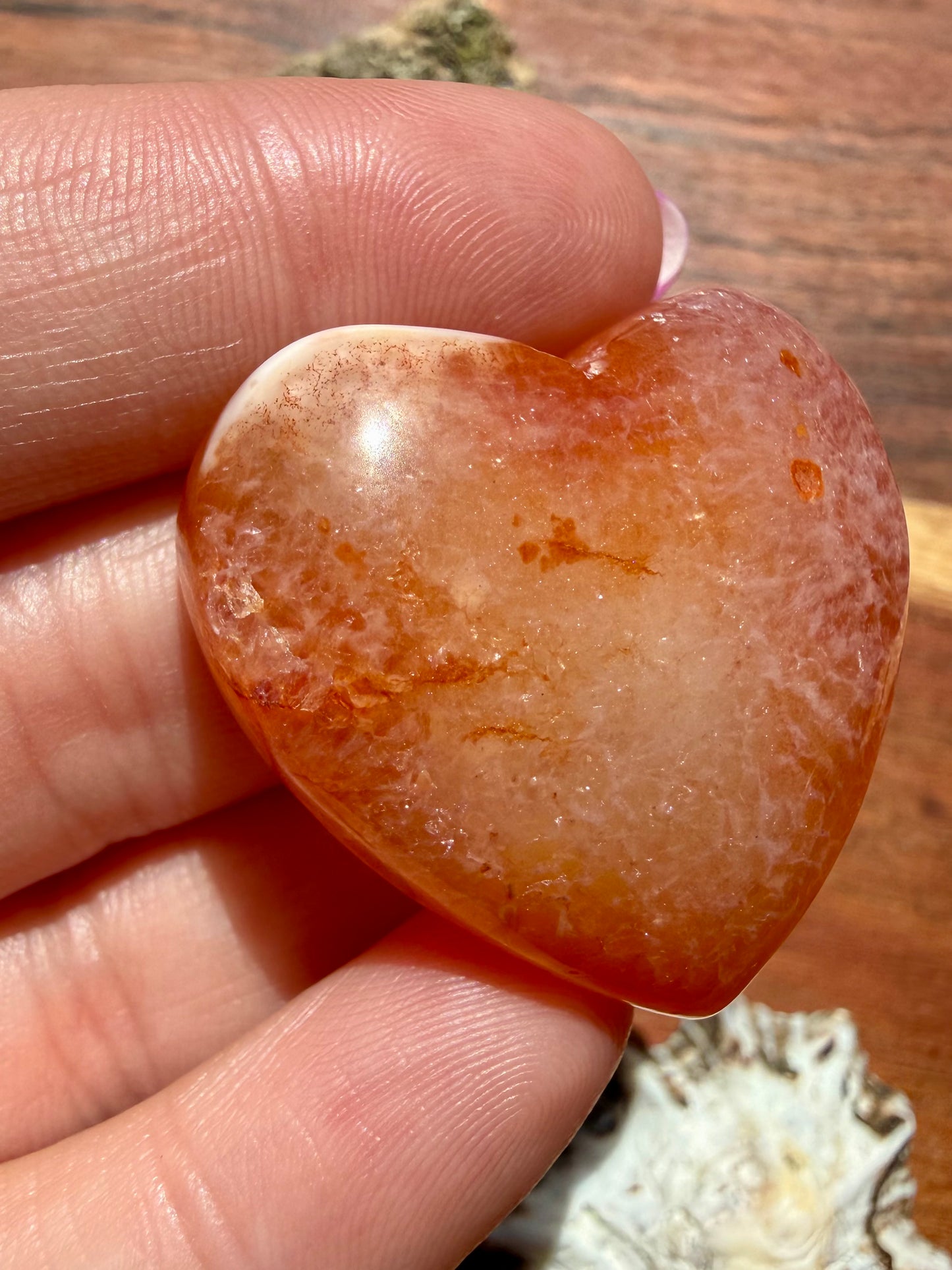 DRUZY CARNELIAN HEART