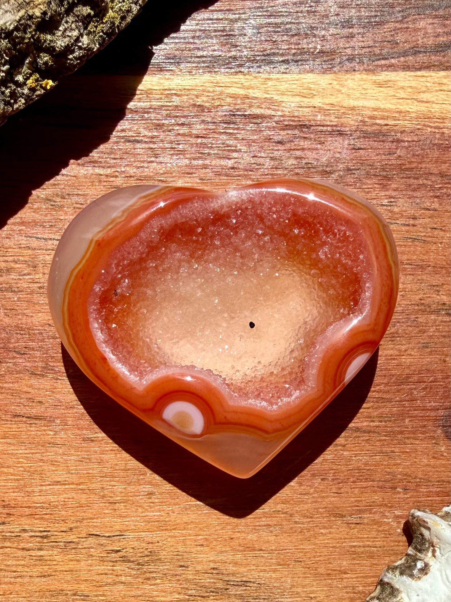 DRUZY CARNELIAN HEART