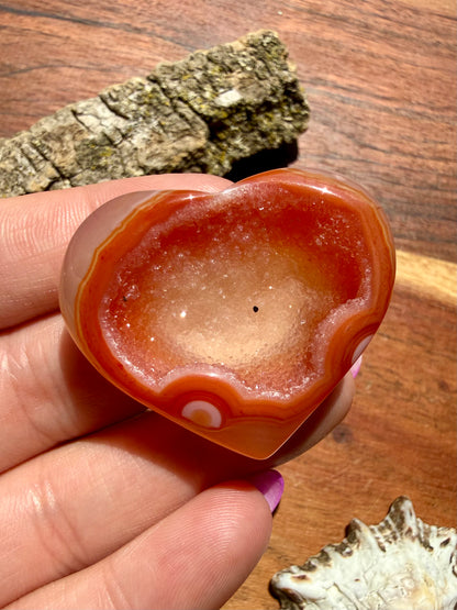 DRUZY CARNELIAN HEART
