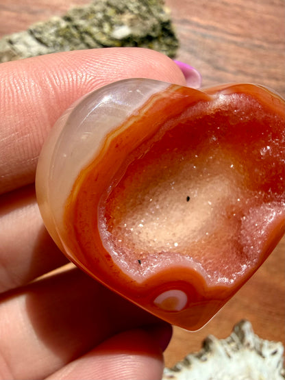 DRUZY CARNELIAN HEART