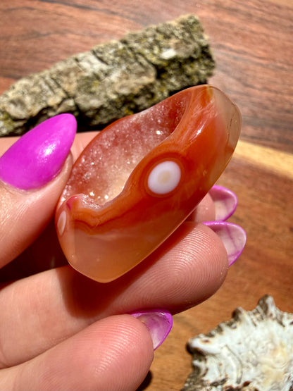 DRUZY CARNELIAN HEART