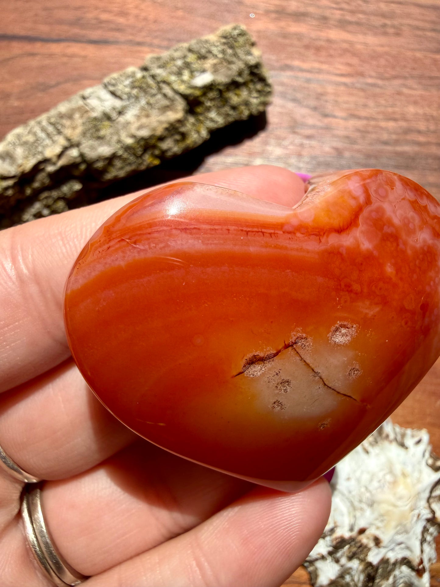 DRUZY CARNELIAN HEART