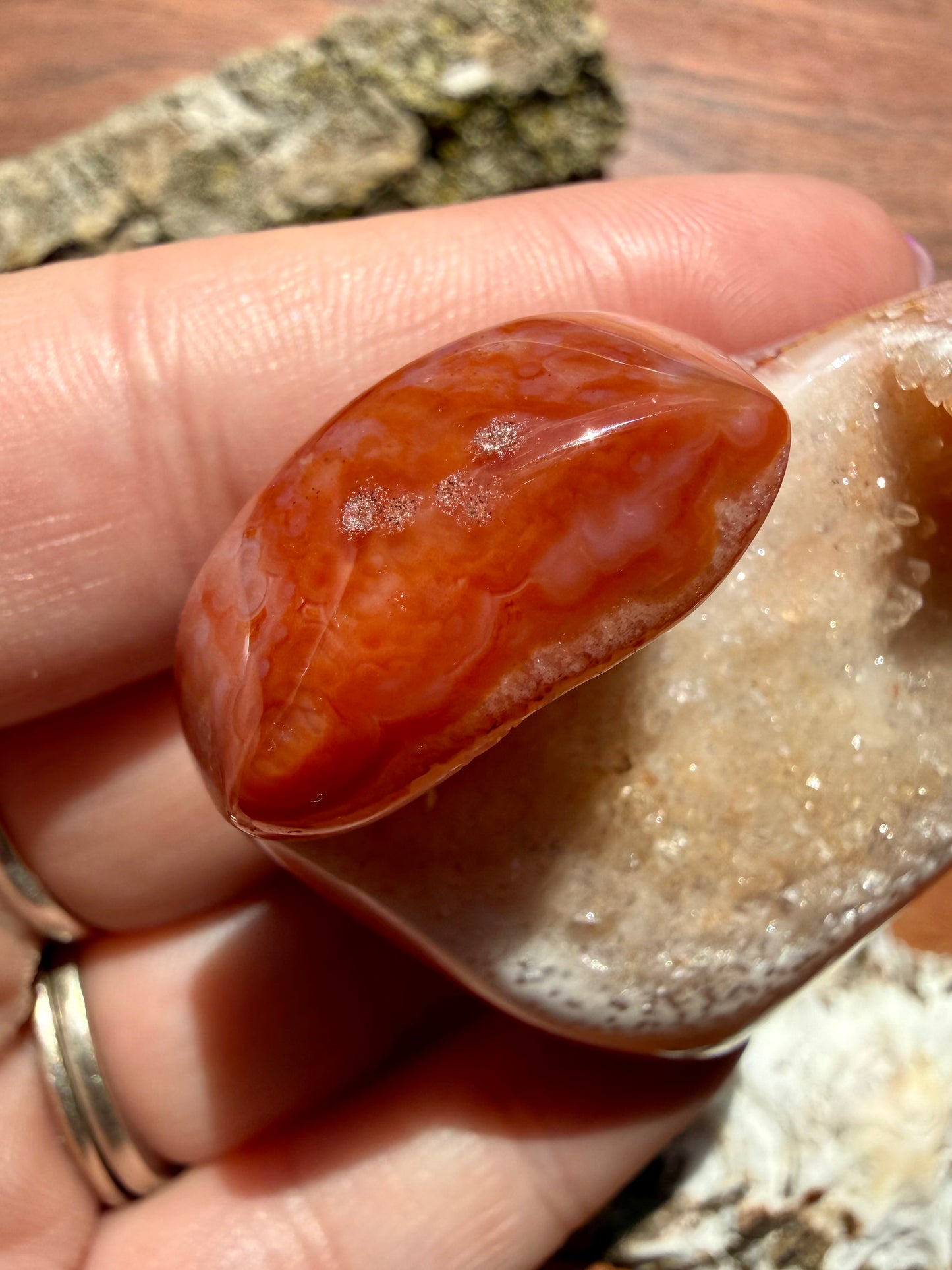DRUZY CARNELIAN HEART